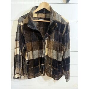 Loominus Woodstock NY Fiber Artist Hand-Woven Chenille Art to Wear Blazer Jacket